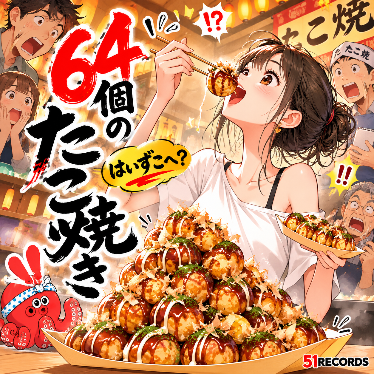 64個のたこ焼き